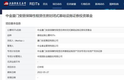 證監(jiān)會、發(fā)改委聯(lián)手發(fā)布!保租房REITs正式起航,首批兩只已申報